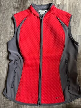 Women’s Nike Red and Gray Sleeveless Athletic Vest
